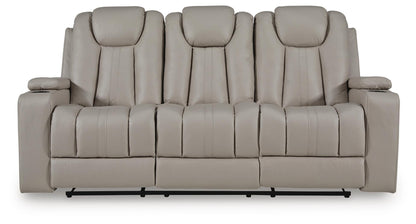 Elevate Edges - Reclining Sofa With Drop Down Table - Coin