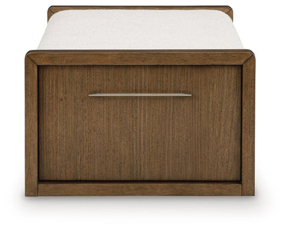Marxmore - Upholstered Ottoman With Storage - Brown