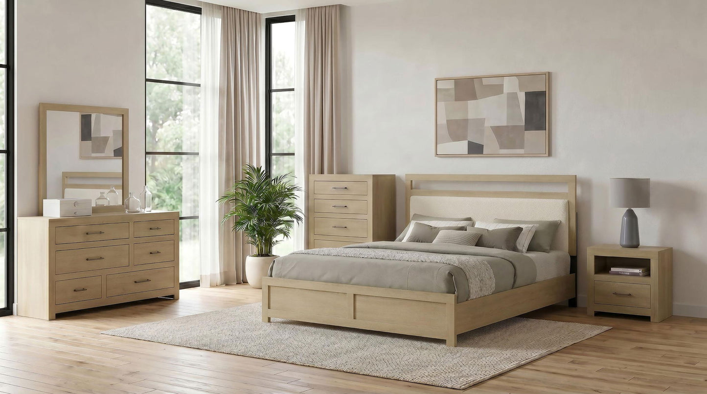 Hendricks 5-piece California King Bedroom Set Light Oak