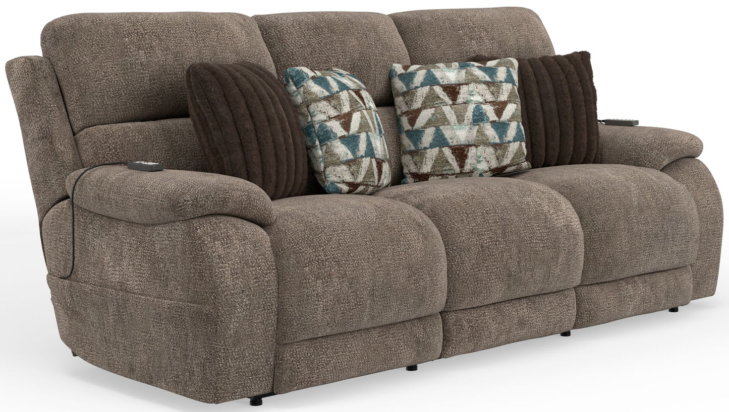 Joya - Power Headrest Power LayFlat Reclining Sofa With CR3 Heat/Massage/Lumbar/ZG