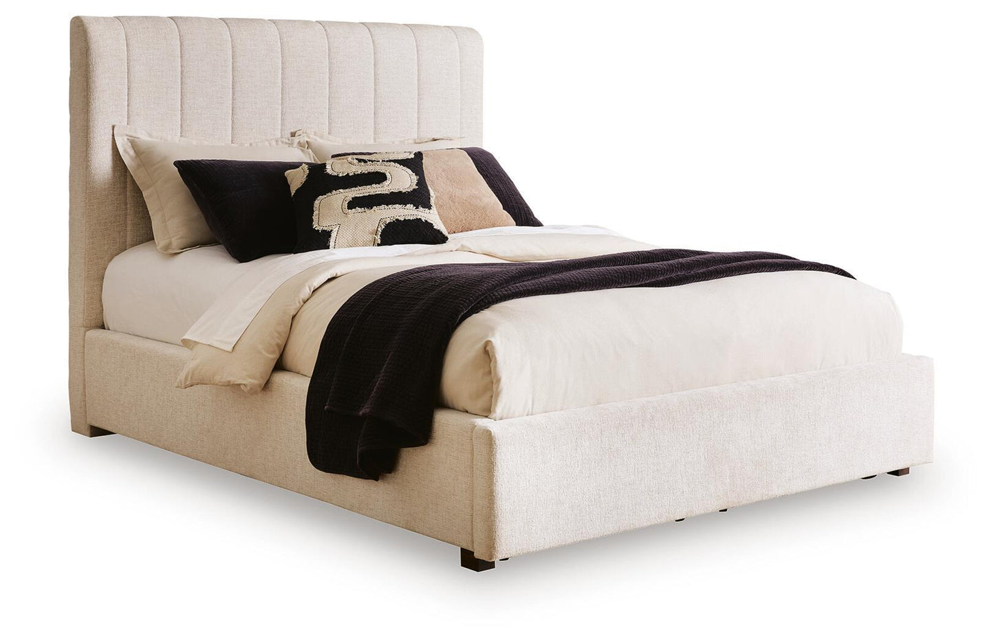 Brizmore - Queen Upholstered Storage Bed - Beige
