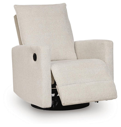 Oaklynn-Manor - Swivel Glider Recliner - Canvas