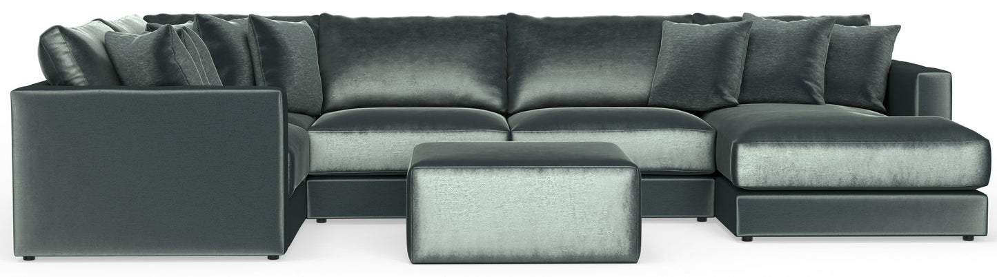Remington - Modular Sofa And Cocktail Ottoman - Pine