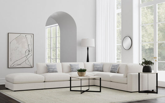Serene 6-piece Upholstered Modular Sectional Sofa Beige