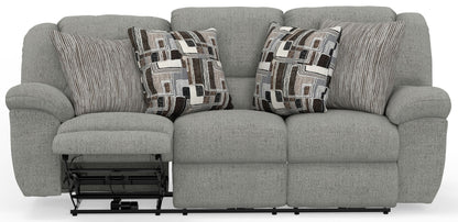 Trifecta - Sofa With 3 Recliners and Drop Down Table