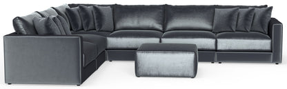 Remington - Modular Sofa And Cocktail Ottoman - Slate