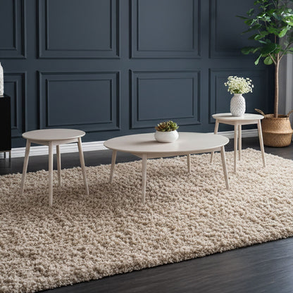 Nolan - 3 Piece Occasional Set (1 Coffee & 2 End Tables) - White