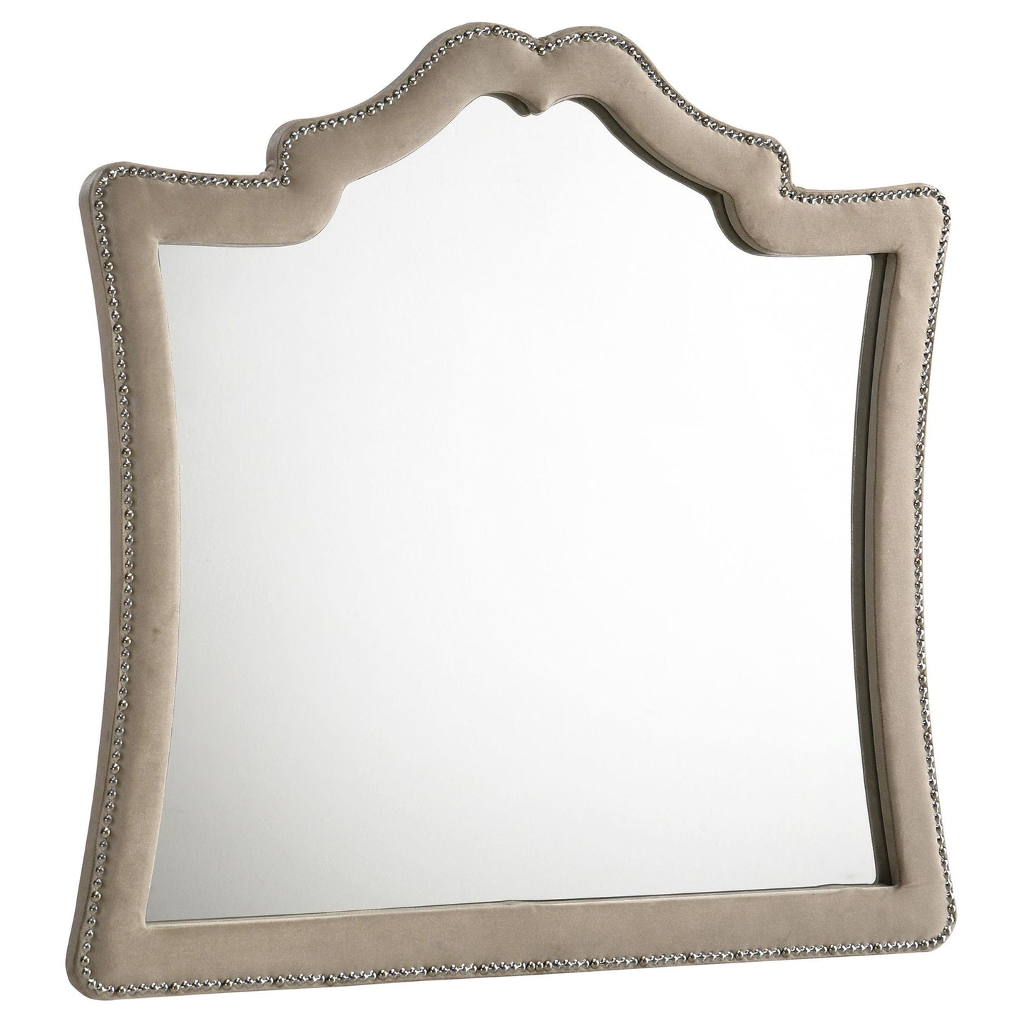 Antonella Upholstered Dresser Mirror Camel