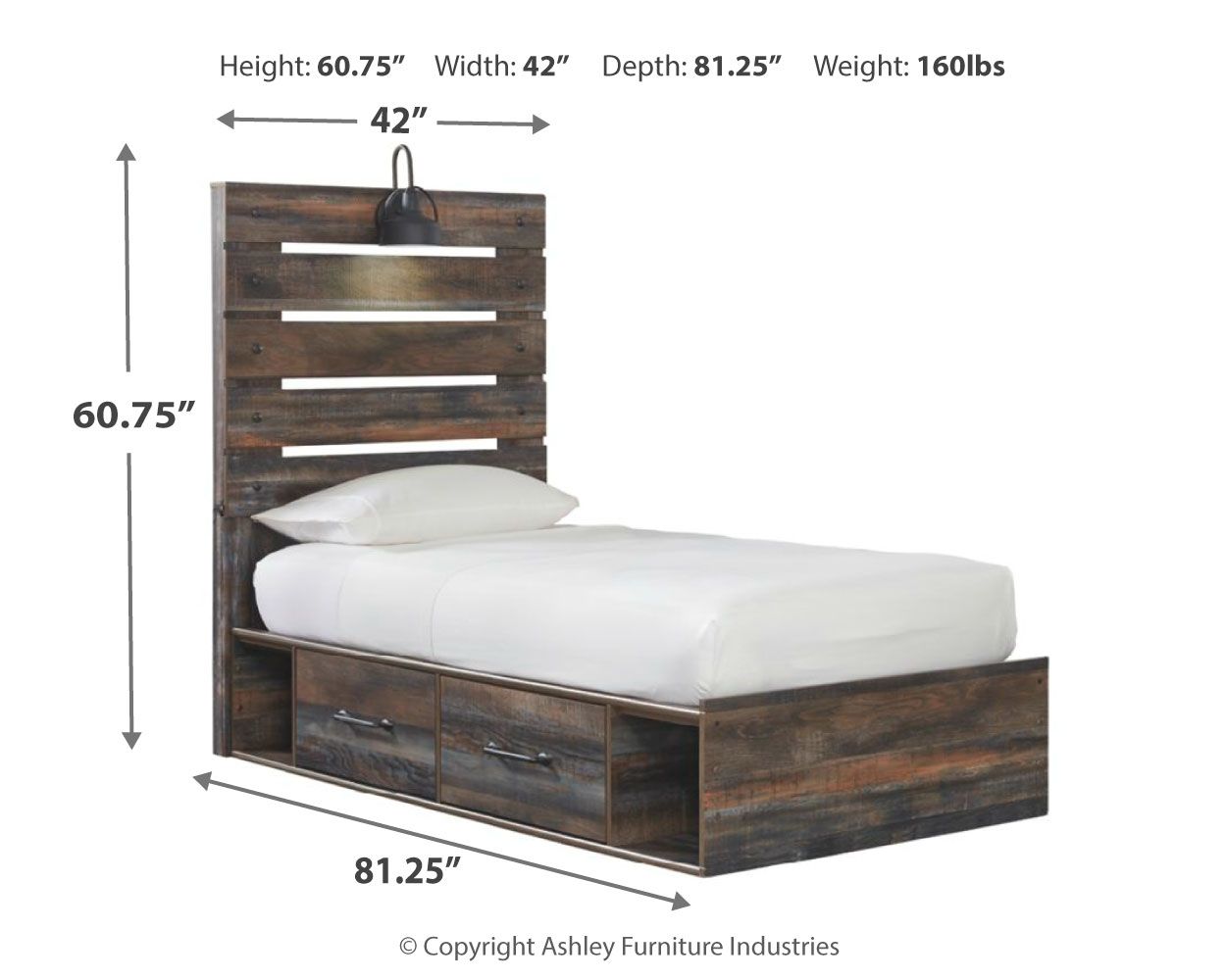 Drystan - Panel Bed