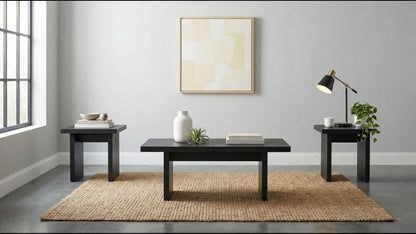Decker 3-piece Coffee and End Table Set Black