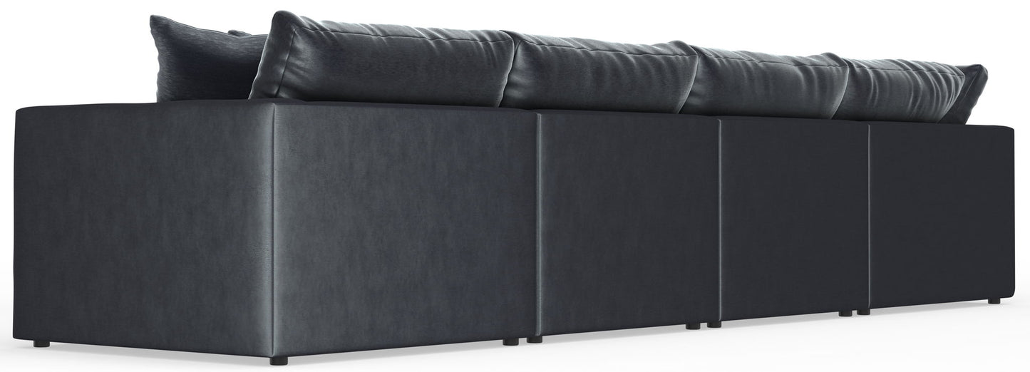 Remington - Modular Sofa And Cocktail Ottoman - Slate