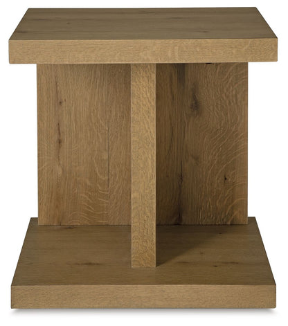 Brinstead - Chair Side End Table - Light Brown