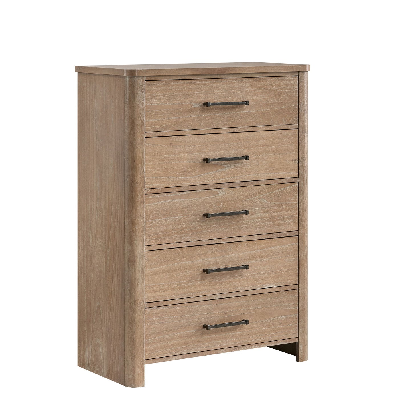 Anika - 5 Drawer Chest - Natural / Brown