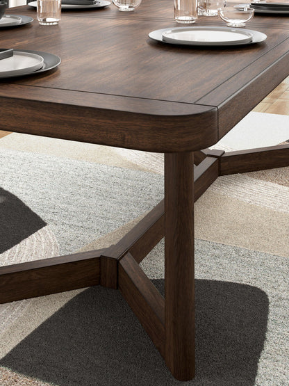 Dilenno - Rectangular Dining Room Extension Table - Dark Brown