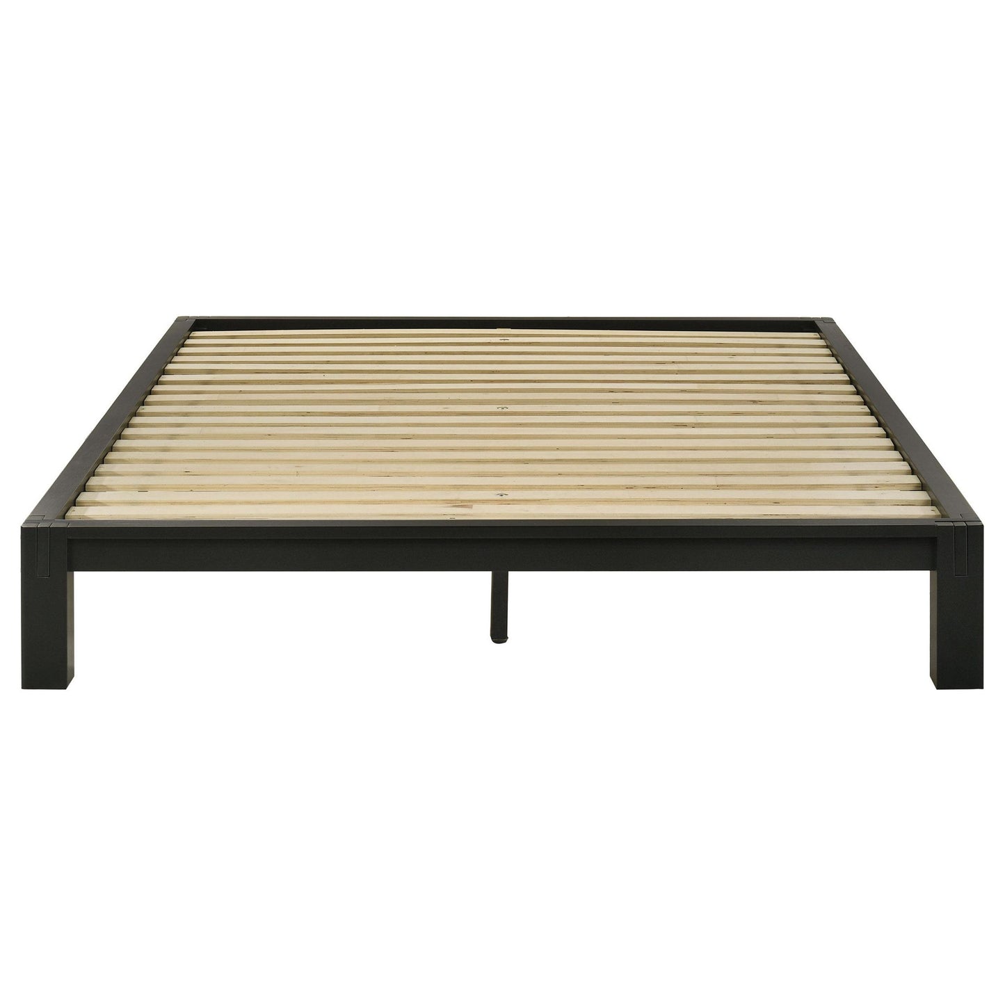 Gislen Queen Easy Assembly Wood Platform Bed Black