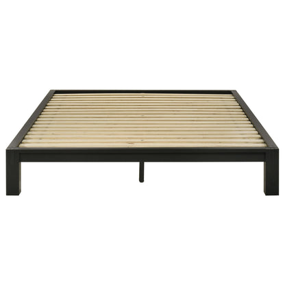 Gislen Queen Easy Assembly Wood Platform Bed Black