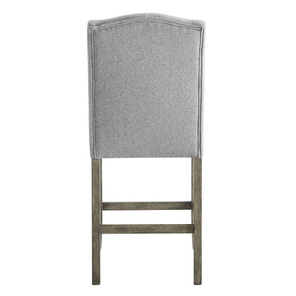 Grayson - Counter Chair - Gray / Light Brown