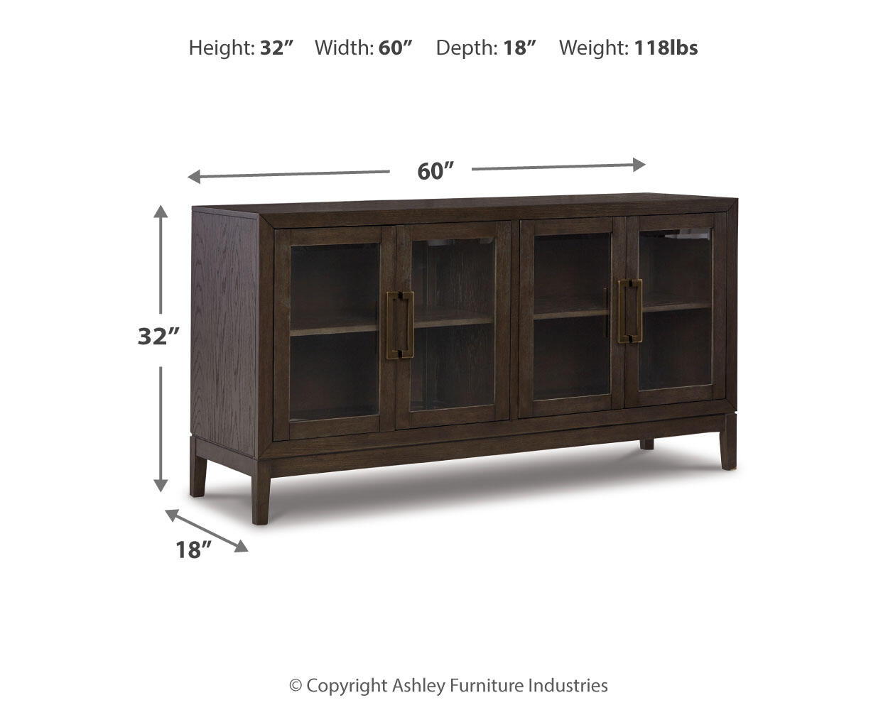 Burkhaus - Dining Room Server - Dark Brown