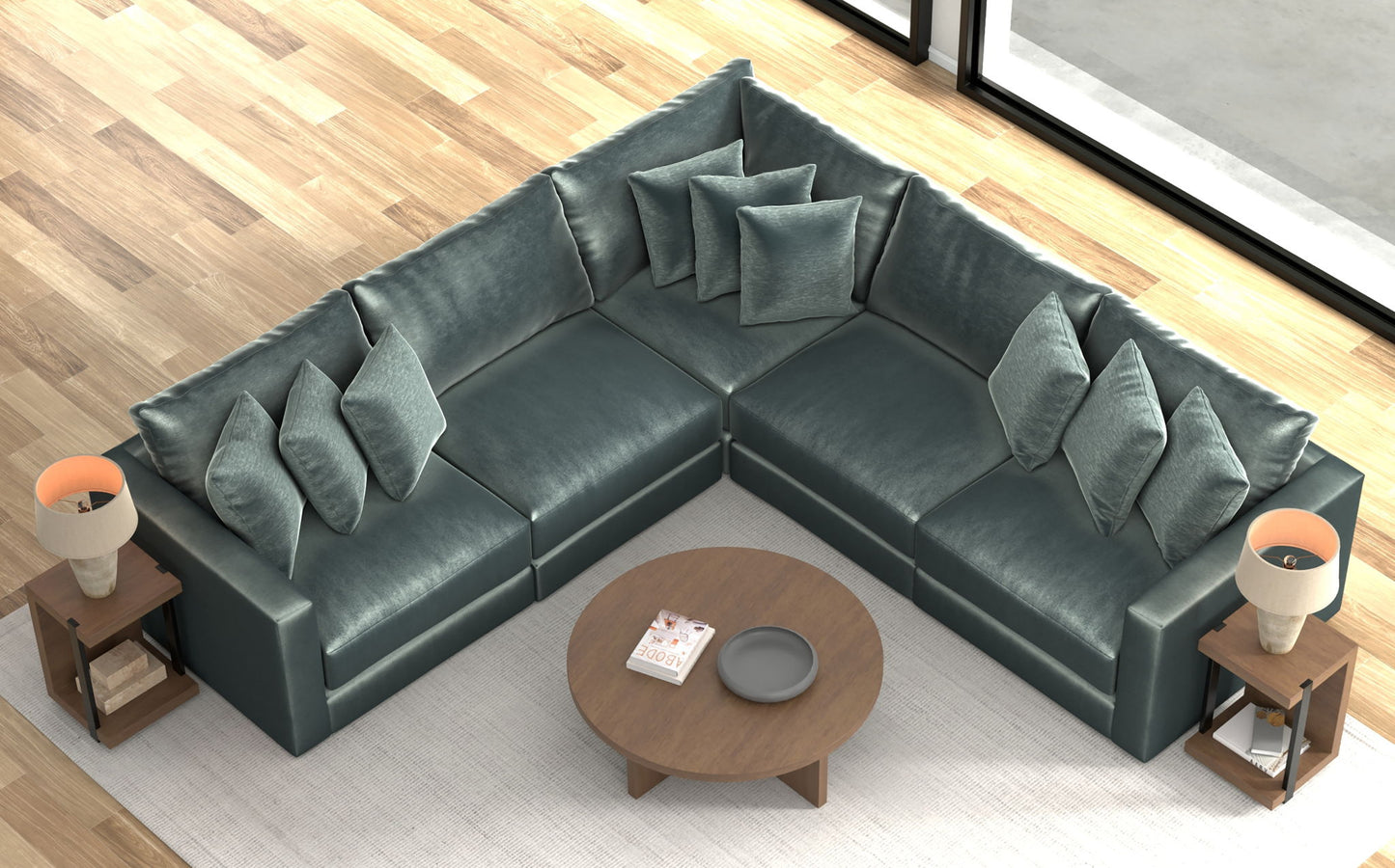 Remington - Modular Sofa - Pine