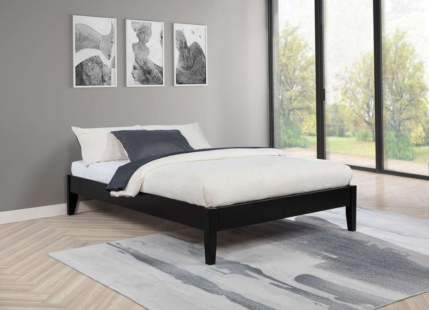 Hounslow Full Universal Platform Bed Black