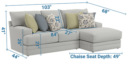 Stockbridge - Sectional With Comfort Coil Seating And 9 Accent Pillows Included