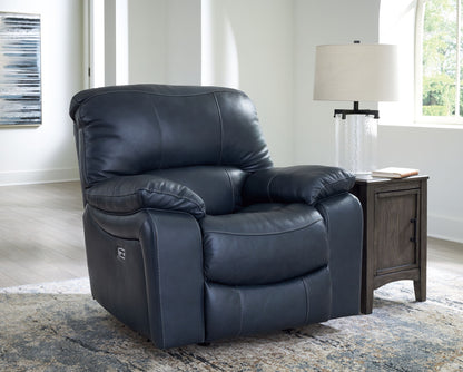 Leesworth - 3 Pc. - Power Reclining Sofa, Power Reclining Loveseat, Power Rocker Recliner - Ocean