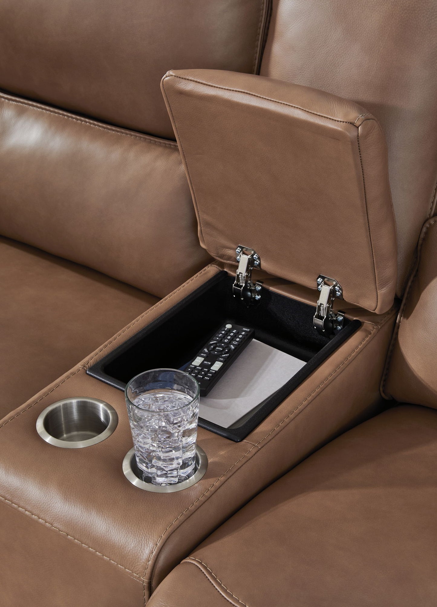 DeepWakes - Power Reclining Loveseat / Console / Adjustable Headrest