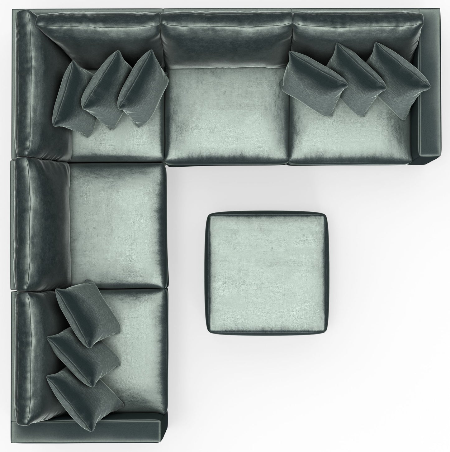 Remington - Modular Sofa And Cocktail Ottoman - Pine