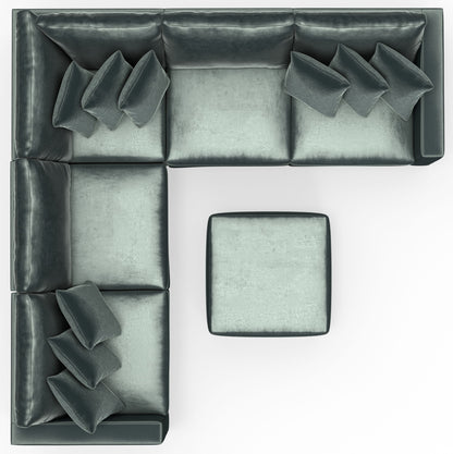 Remington - Modular Sofa And Cocktail Ottoman - Pine
