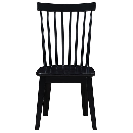 Vaughn - Shaker Spindle Dining Chair - Black