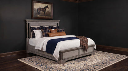 Cresswell California King Panel Bed Weathered Taupe