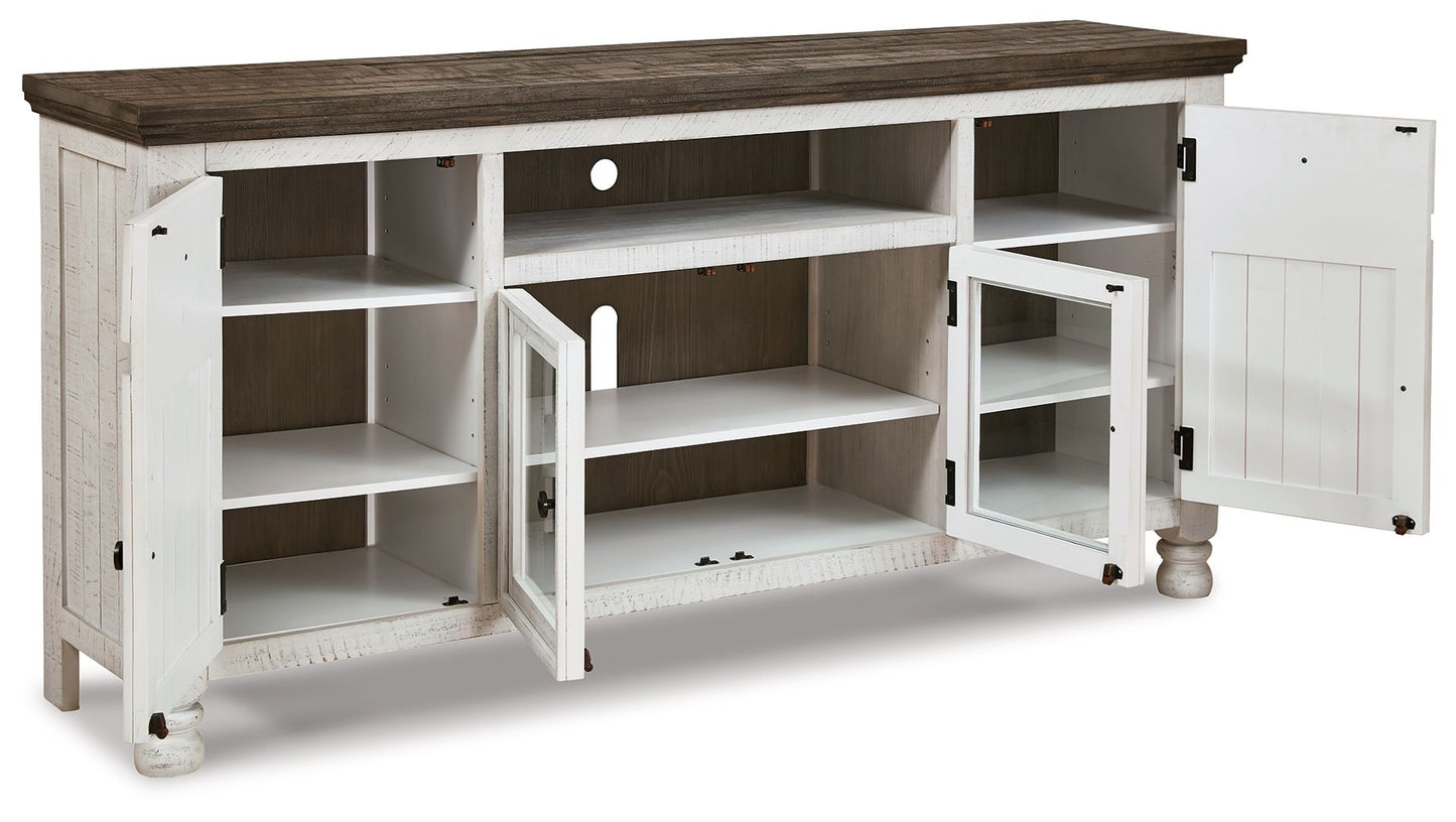Havalance - Extra Large TV Stand - 4 Doors - Brown / Beige