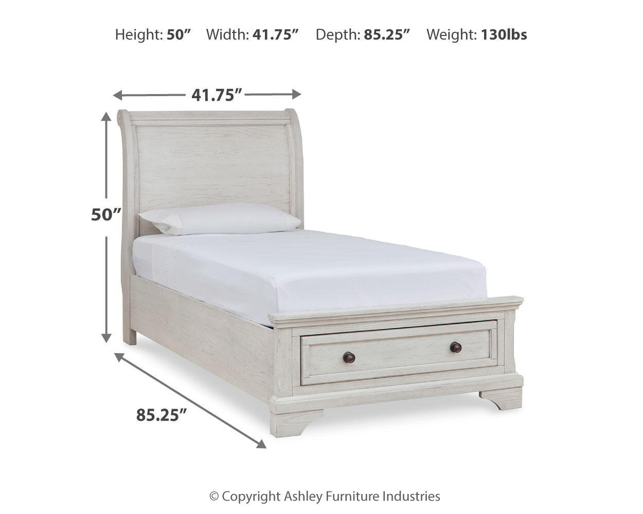 Robbinsdale - Sleigh Bed