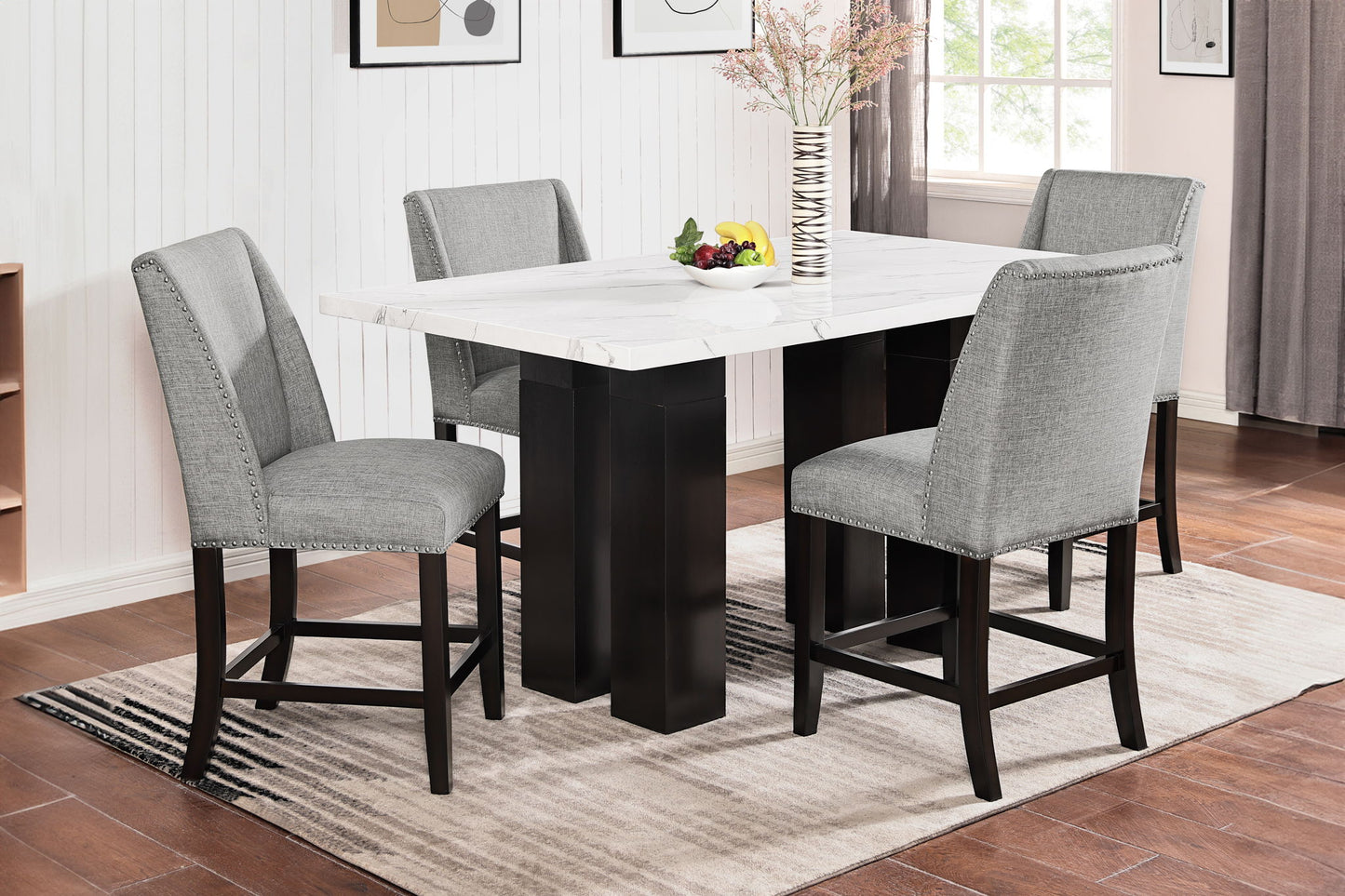 Faust - Adjustable Table Counter Chairs Set