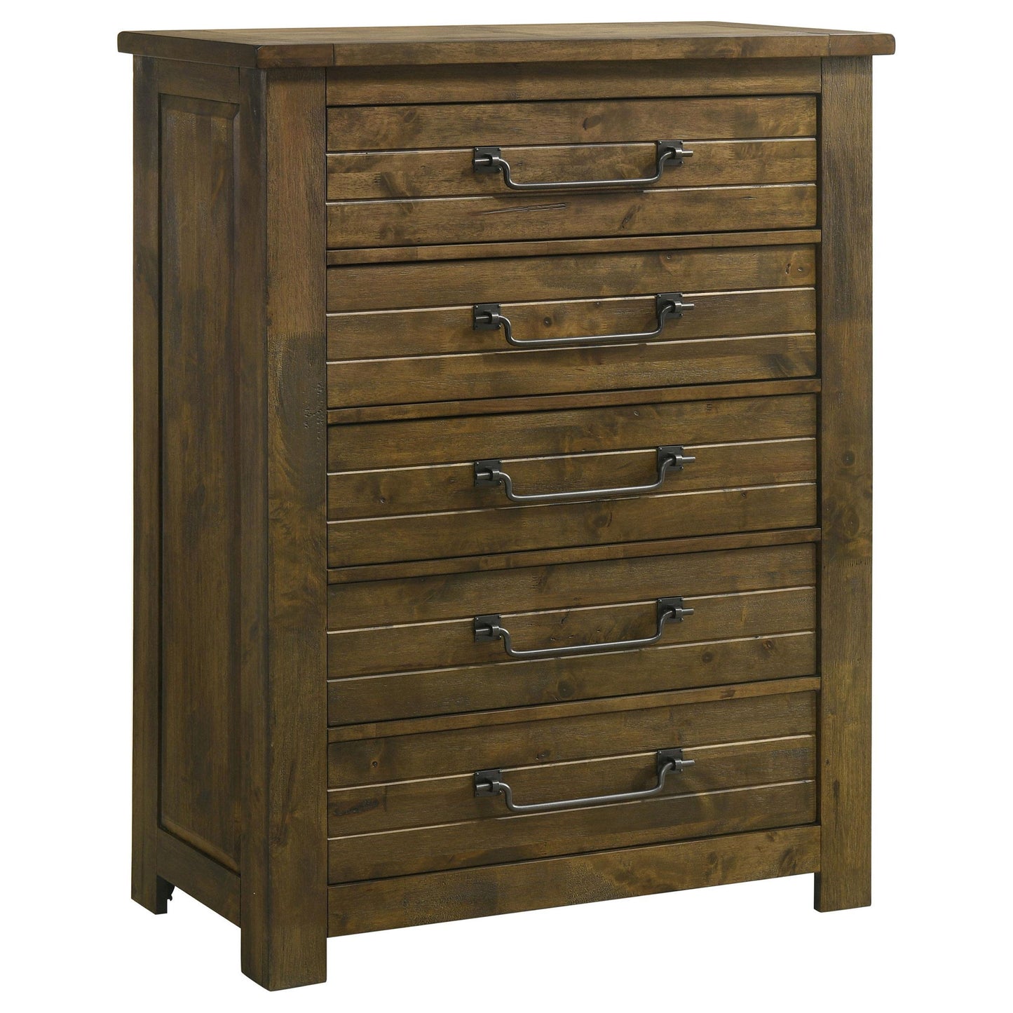 Doherty 5-drawer Chest of Drawers Rustic Brown