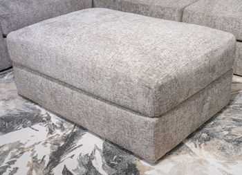 Nexora-Court - Oversized Accent Ottoman - Burlap