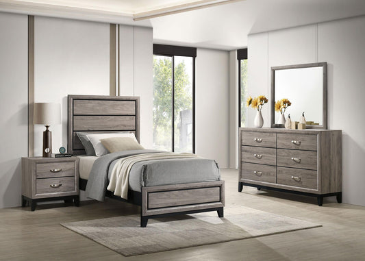 Valen Four-piece Twin Bedroom Set Light Taupe