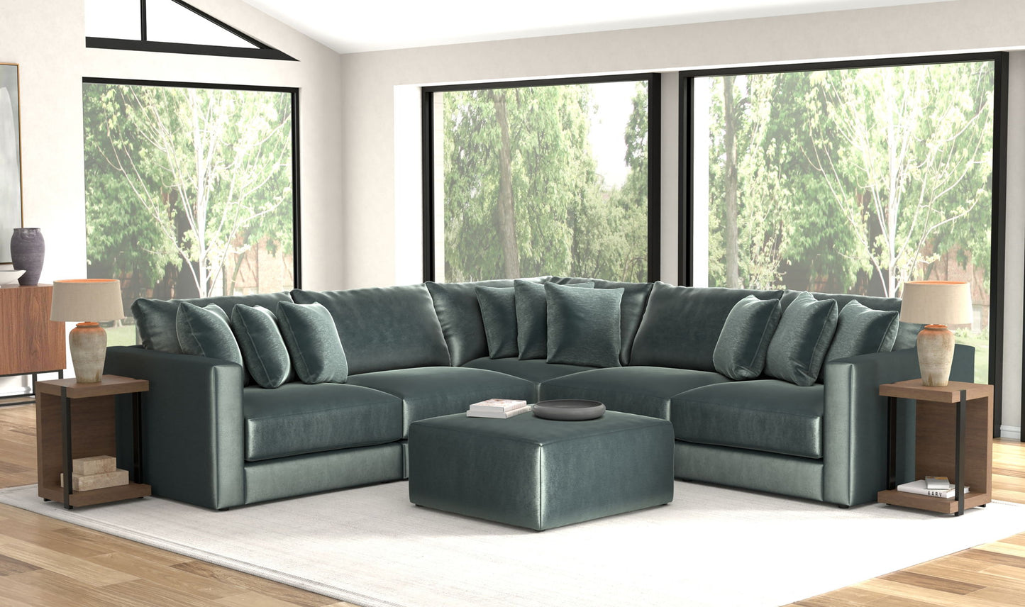 Remington - Modular Sofa And Cocktail Ottoman - Pine