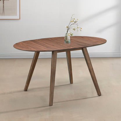 Oscar - Oval Drop Leaf Dining Table - Walnut
