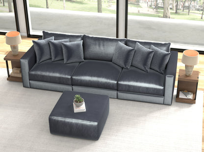 Remington - Modular Sofa And Cocktail Ottoman - Slate