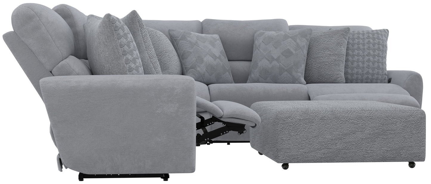 Majesty - Deep Seating Power Reclining Sectional And Ottoman