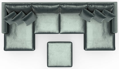 Remington - Modular Sofa And Cocktail Ottoman - Pine