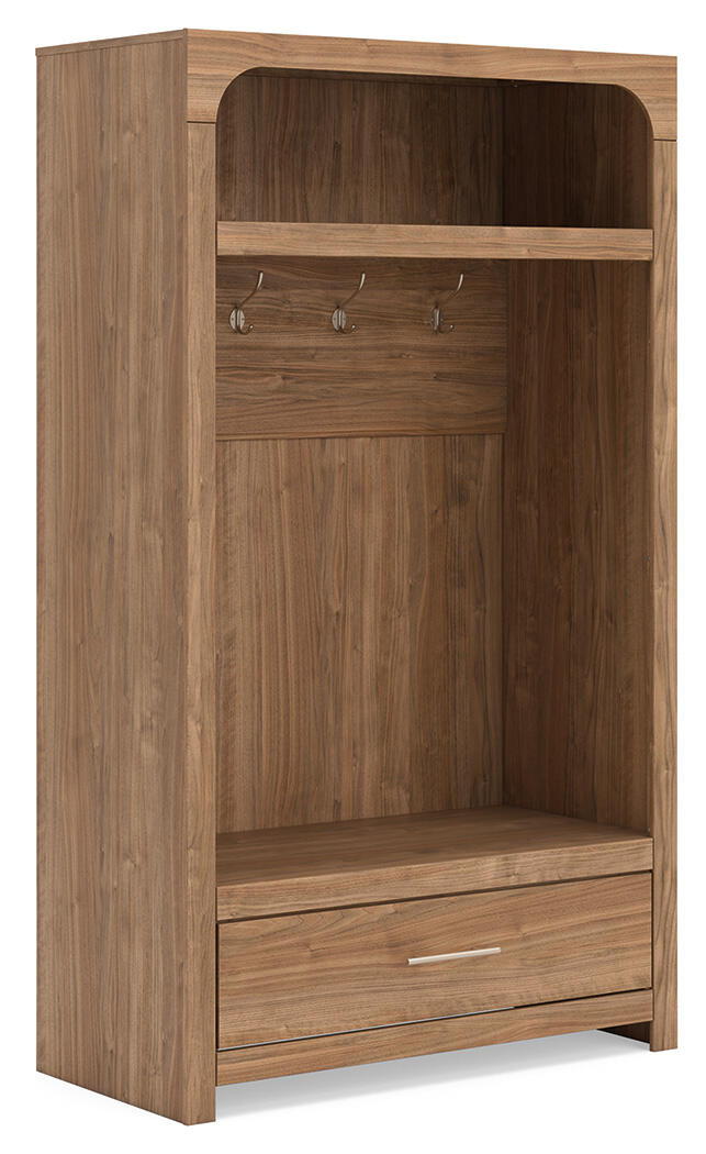 Dovander - Hall Tree With Storage Bench - Brown