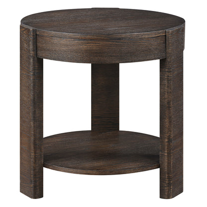 Salina - 3 Piece Round Occasional Set - Espresso