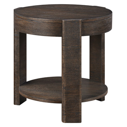 Salina - 3 Piece Round Occasional Set - Espresso