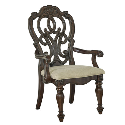 Royale - Arm Chair - Dark Brown