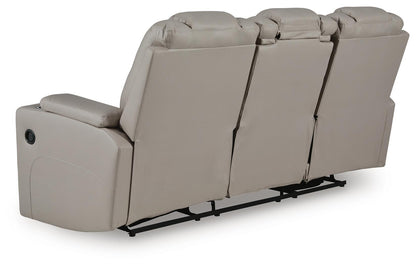 Elevate Edges - Reclining Sofa With Drop Down Table - Coin
