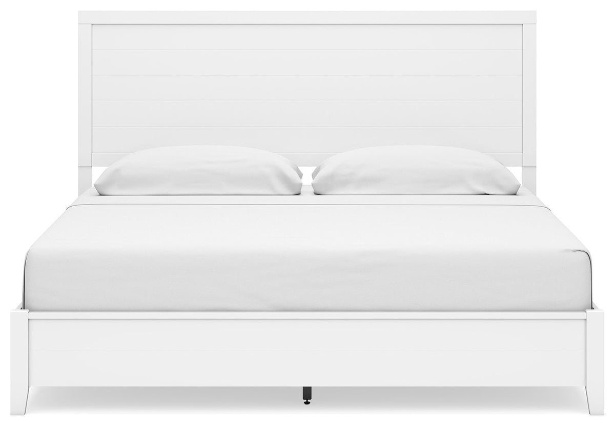Binterglen - King Panel Bed - White