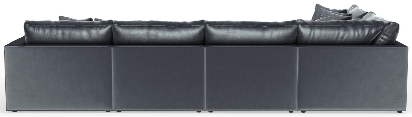 Remington - Modular Sofa And Cocktail Ottoman - Slate