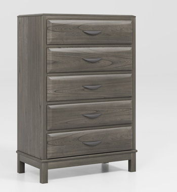Mazing - Five Drawer Chest - Gray